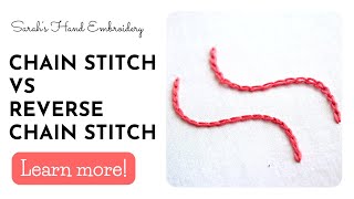 Chain Stitch vs Reverse Chain Stitch