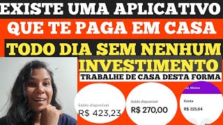 TRABALHE EM CASA SEM NENHUM INVESTIMENTO PASSO A PASSO COMO ESTE APP ESTÁ PAGANDO