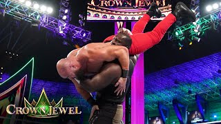 Omos slams Braun Strowman with ease: WWE Crown Jewel (WWE Network Exclusive)