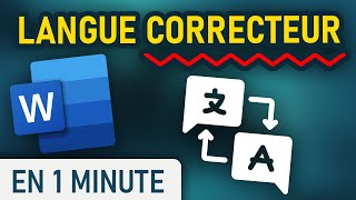 Changer la langue du correcteur sur Word