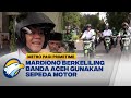 Mardiono Keliling Banda Aceh Pakai Sepeda Motor