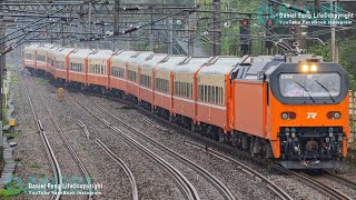 1130206 E502+FPK10600 自動門莒光號 13輛 百福車站 北邊 4K