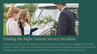 Find Affordable Cost of Cremation in Australia| Best Funeral Service Provider