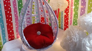 how to make mini swing diy!! miniature egg swing chair diy!! #diy #papercraft #craft