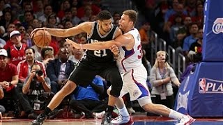 Tim Duncan Scores Double Double in Spurs Big Win