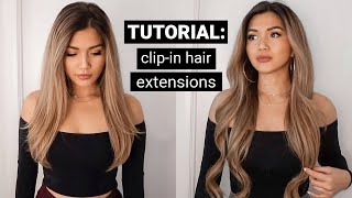 clip in remy hair extensions tutorial ft. maxfull hair extensions from amazon