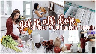 FALL DECORATE WITH ME | GETTING READY FOR BABY | MORE WITH MORROWS