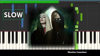 Alan Walker & Ava Max Alone Pt 2 Slow Piano Tutorial
