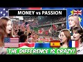 USA VS Europe l American and European Girls React to Football Fans and Atmosphere!!!