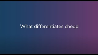 What differentiates cheqd from the rest