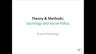 10 Sociology and Social Policy