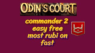 WAR COMMANDER | EVENT ODIN'S COURT  COMMANDER II  FAST AND FREE REPAIR MOST RUBI ON