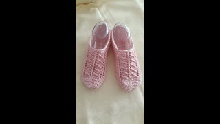 Tığ işi çeyizlik patik yapımı /crochet booties making 🧦❤(tasarımı bana aittir)