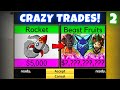 Rocket To Beast Fruits in Blox Fruits! Crazy Trades 😵| Part 2