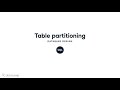 Table Partitioning | SQL