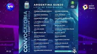 DEPORTES | Ya está la lista del seleccionado argentino sub 20 - NOTICIERO 9