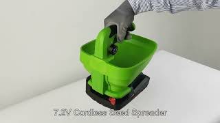 VERTAK 7.2V cordless seeder with soft grip ergonomic handle