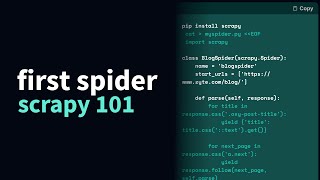 The Modern Scrapy Guide Part 1: First Spider