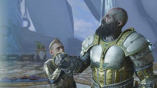 Atreus Prevents Kratos From Entering Into the Light Scene - God of War: Ragnarök