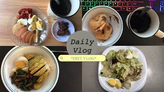 Daily vlog: Realistic diet, 48kg-47kg in 3 days, calories count, tw