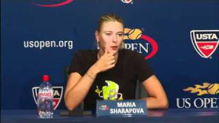 2010 US Open Press Conferences: Maria Sharapova (First Round)