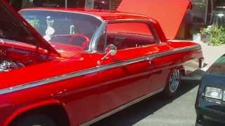 Classic red 1962 Chevrolet Impala 2 door hardtop