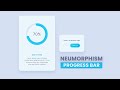 Neumorphism Circular Progress Bar In CSS | Javascript progress bar tutorial