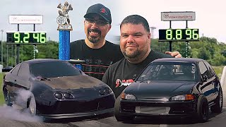 1200HP Integra and 1000HP AWD Civic WIN Import FaceOff First Try!