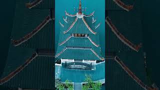 Drone aerial photography of Jiaxiu Pavilion Guiyang, China #discoverchina #chinatourism #travel #uav