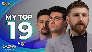 Eurovision 2025 | My Top 19 - NEW: 🇦🇿