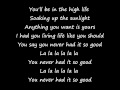 B.o.B - So Good [Lyrics HQ]