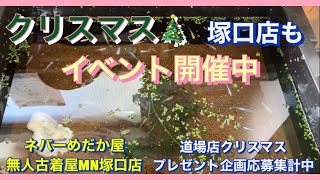 【塚口店クリスマスイベント】塚口店でもクリスマスにイベント開催しています☆お得に品種メダカをゲットできます☆ネバーめだか屋(神戸市北区道場)\u0026無人古着屋MN塚口店(メダカ販売所)