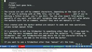 play with vim foldmethod