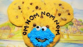 Cookie monster cookie tutorial