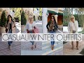 How to Style Winter Outfits with Jeans for Women Over 40 | Winter Jean Outfit Ideas for Mature Women