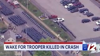 Wake held for Massachusetts State Trooper killed in wrong-way crash