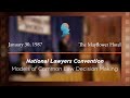 1987 National Lawyers Convention, Models of Common Law Decision Making [Archive Collection]