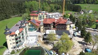 Umbau des Hotel Guglwald mit Kapl Bau - ein Blick von oben