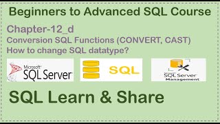 Chapter-12d SQL Datatype Conversion Functions (CAST, CONVERT)