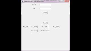 Python GUI based Raspberry Pi Home Automation System using Socket