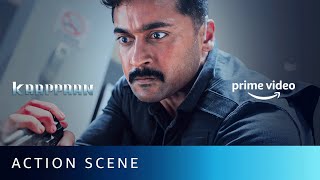 Suriya‘s action-packed fight sequence | Kaappaan | Prime Video