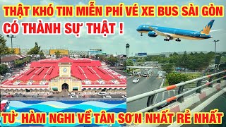 Unbelievable! Free bus tickets all over Saigon? | Experience a cheap ride to Tan Son Nhat Airport.