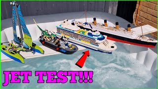 DO LEGO BOATS FLOAT? - JET TEST