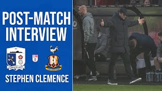 Stephen Clemence Post-Match: Bradford City (H)