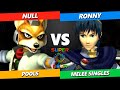 Supernova 2024 - null (Fox) Vs. Ronny (Marth) Smash Melee - SSBM