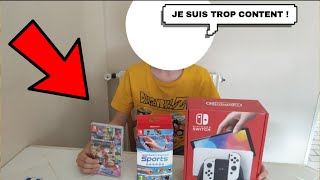 JE DÉBALLE MA NOUVELLE NINTENDO SWITCH OLED ! (je suis trop content)