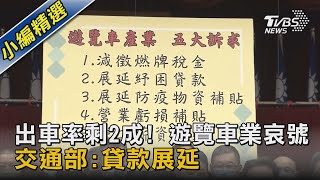 出車率剩2成! 遊覽車業哀號 交通部:貸款展延｜TVBS新聞