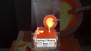 Casting 2 Bronze Balls #experiment #satisfying #Casting #Balls #Bronze