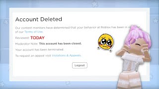 ROBLOX BANNED ME… (I’m crying)
