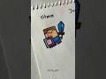 Drawing minecraft characters #drawing #tutorial #minecraft #fpy